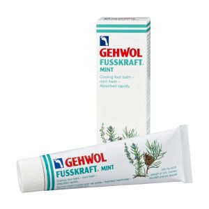 tube of Gehwol foot balm in front of box it comes in
