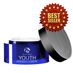 Jar of iS Clinical Youth Intensive Cream labelled as a Best "Seller"